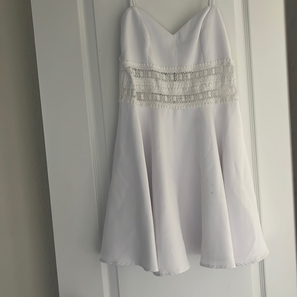White mini dress never worn